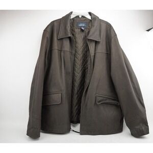 Vintage Authentic‎ Original Cherokee Leather Brown Jacket Mens Size XL
